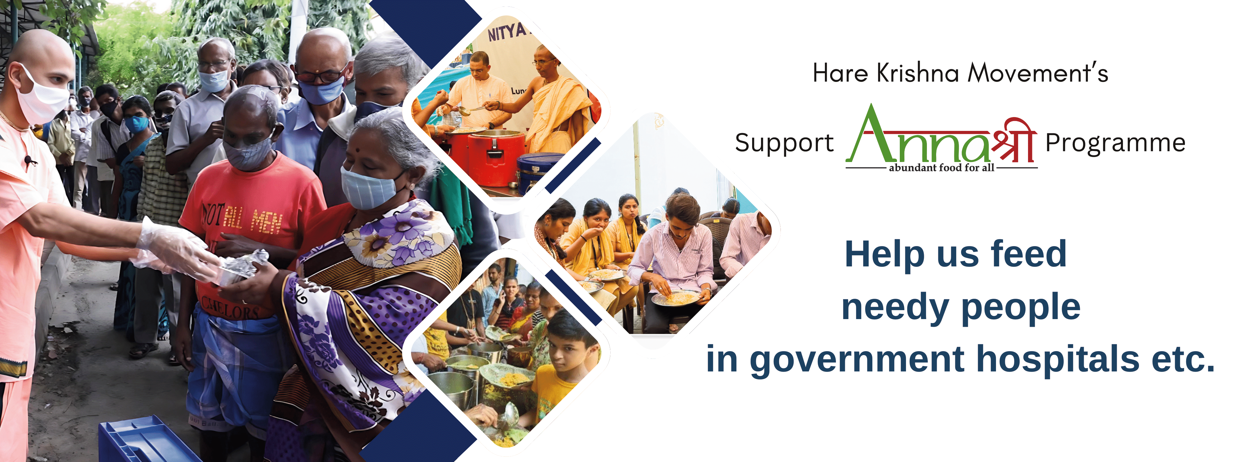 Help us feed needy people in government hospitals through Anna Sri